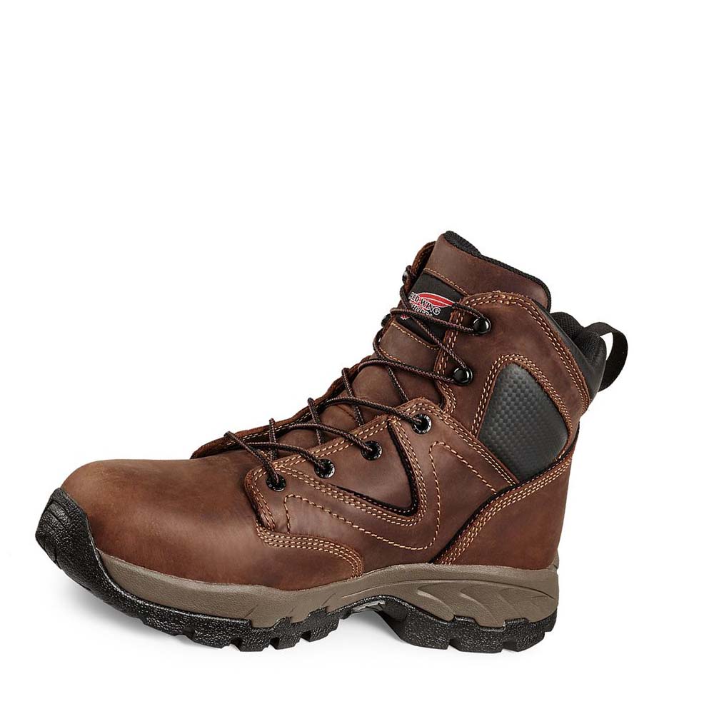 Red Wing 6-inch CSA Safety Toe Men's Hiking Boots Coffee | ZA 261SGL